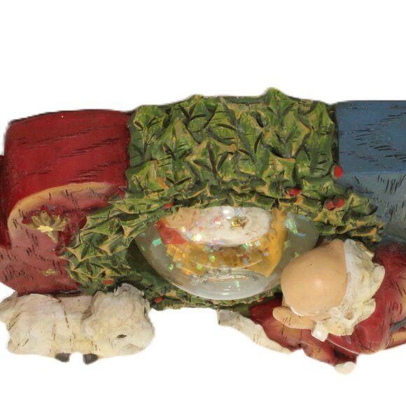 Roman Santa Noel Snow Globe Baby Jesus Nativity Glitter Dome Christmas Decor - Picture 9 of 12